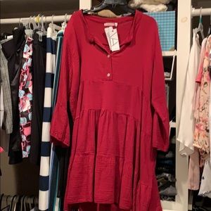 Brand new red/ burgundy dress